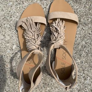 🧡Sole Society Koa Fringe Sandals🧡